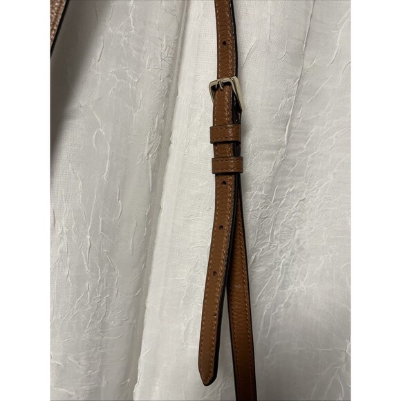 Kate Spade New York Brown Zippy Pebbled Leather Covertible Crossbody Handbag - Picture 5 of 9